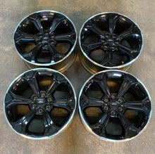 Load image into Gallery viewer, Set of 4 &#39;05-&#39;24 22&quot; Ford Expedition F-150 Black Machined OEM Takeoff Rims 10443
