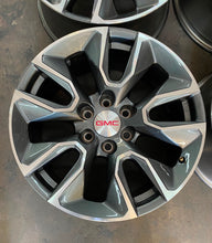 Load image into Gallery viewer, Set of Four OEM Takeoff &#39;00-&#39;24 GMC Sierra 1500 20&quot; Grey Machined Wheels (5915)
